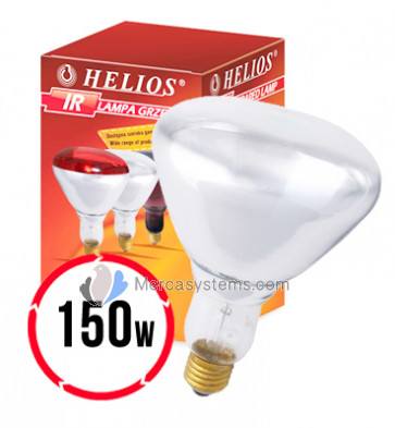 Helios Lampe Blanche Infrarouge 250W (lampe chauffante infrarouge pour l'élevage)
