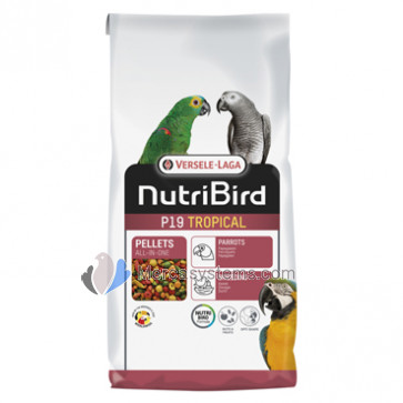 Versele Laga NutriBird P19 Tropical, 10Kg (Aliment d'élevage pour perroquets - multicolore)