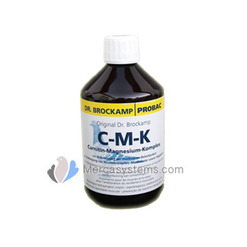 Dr. Brockamp C-M-K 500 ml (Carnitin - Magnesium - Complex). Pour Pigeons 
