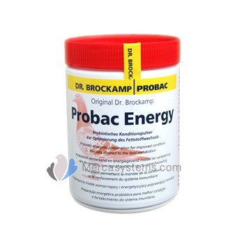 Probac Energy 500gr (probiotique Energizer pour augmenter l'endurance pendant Voyage, l'élevage et la mue). Pour Pigeons