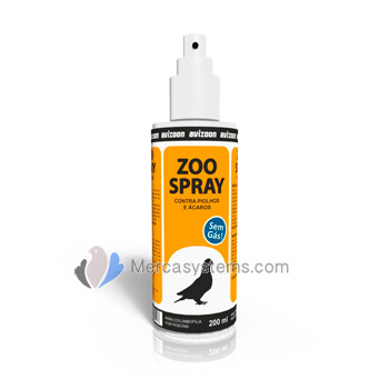 Avizoon Zoo Spray 200 ml. Insecticide pour Pigeons et Oiseaux