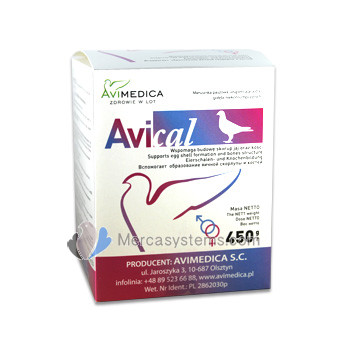 AviMedica AviCal 450 gr (minéraux enrichis qui améliorent la qualité de l'œuf)