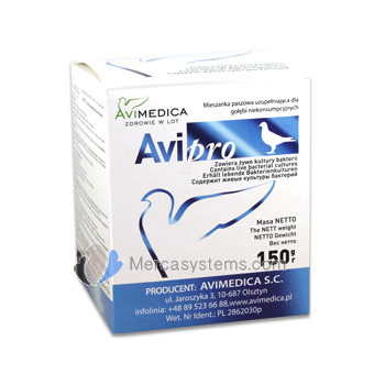 AviMedica AviPro 150 gr (Excellent probiotique) pour Pigeons et oiseaux.