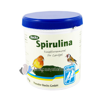 Backs Spirulina 300gr, (un des produits naturels les plus précieux pour les oiseaux de volière)