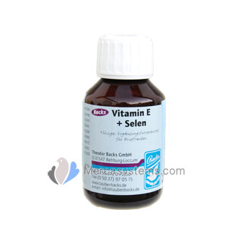 Backs Vitamine E + Sélénium, (augmente la fertilité). Pigeons et Oiseaux produits 