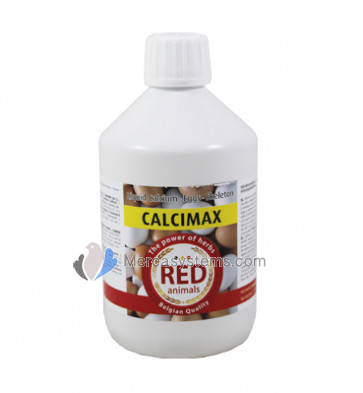 The Red Animals Calcimax 500 ml (Calcium, Magnésium et Vitamines AD3E). Pigeons et oiseaux