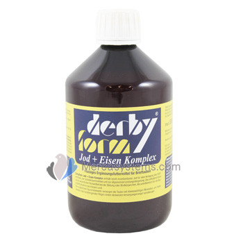 Pego-Calcanit Derby-Form Jod + Eisen Komplex - 500 ml, (avec une haute teneur en fer et en iode)