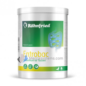 Rohnfried Entrobac 600 gr (prébiotiques + probiotiques). Pour Pigeons et Oiseaux