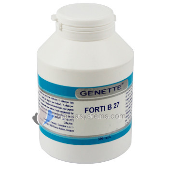 Genette Forti B27 500 comprimés (complexe fortifiant contenant 27 composants actifs). Pour Pigeons 