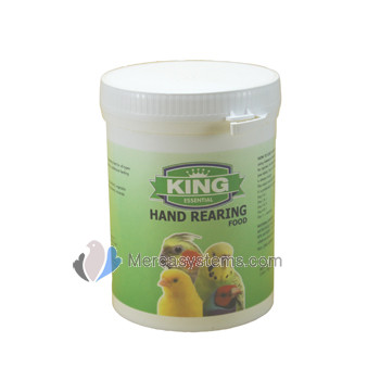 King Hand Rearing Food 240gr, (aliments d'élevage pour tous les types de jeunes oiseaux)