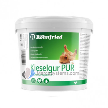 Rohnfried Kieselgur Pur 600 gr (NOUVELLE FORMULE efficace contre les acariens et autres parasites externes). Pour poulets, volailles et lapins.