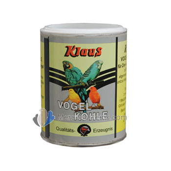 Klaus Vogel Kohle 50 gr (améliore la digestion et soulage la diarrhée). Pour Oiseaux
