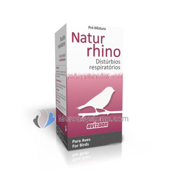Avizoon Natur Rhino 20 capsules, (100% de produit naturel pour empêche problèmes respiratoires) Pigeons et oiseaux