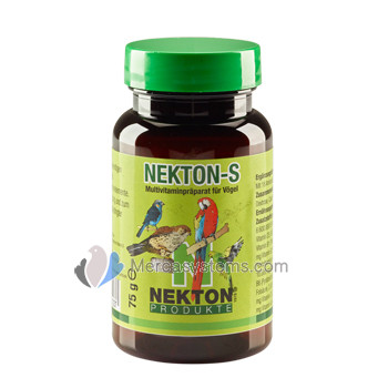 Nekton S 75gr, (vitamines, minéraux et acides aminés). Pour les oiseaux de cage