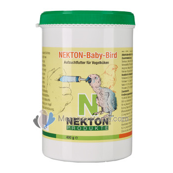 Nekton Baby Bird 400gr, (pour bébés oiseaux, prébiotiques et probiotiques alimentation main enrichis)