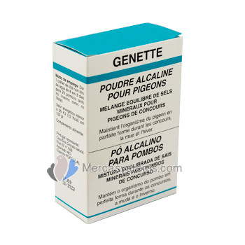 Genette Poudre Alcaline 200 gr (mélange équilibré de sels minéraux pour pigeons de concours). Pour Pigeons 