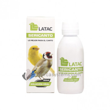 Latac Sericanto 150ml (Vitamines et acides aminés qui améliorent la qualité de la chanson). Pour les oiseaux