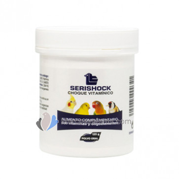 Latac Serishock 125gr (choc vitaminé pour les besoins nutritionnels les plus élevés). Pour les oiseaux