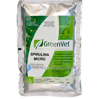 GreenVet Spirulina Micro 100gr, (favorise la coloration des plumes)