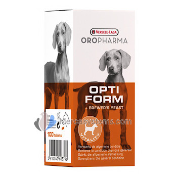 Versele-Laga OPTI FORM - DOG 100 tabs (Complément alimentaire, renforce l'état général). Pour les chiens