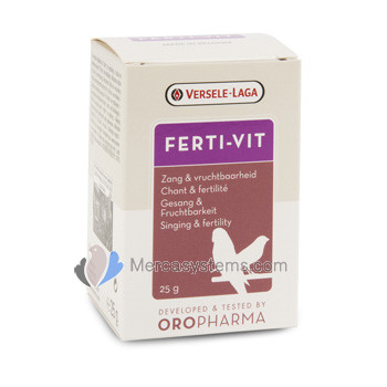 Versele-Laga Ferti-Vit 25 gr, (mezcla equilibrada de vitaminas, aminoácidos y oligoelementos). Para pájaros