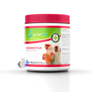 Avianvet Vitamino Plus 125gr, (vitaminas y aminoácidos para pájaros)