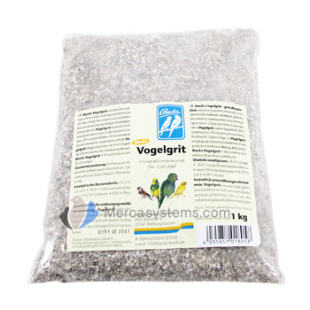 Backs Vogelgrit 1kg, (grit enrichi avec une teneur élevée en calcium).