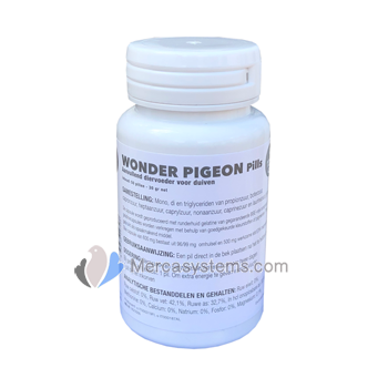 Wonder Pigeon Pills, (un produit de nouvelle génération développée spécifiquement pour les pigeons)